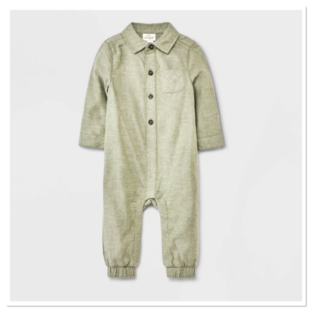 Baby Boys Flannel Solid Romper Cat & Jack